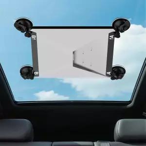 LKSBR 스타링크 미니 마운트 - 흔들림 방지 기술이 적용된 잠금식 흡입 컵 자동차/RV/보트 어셈블리 없음