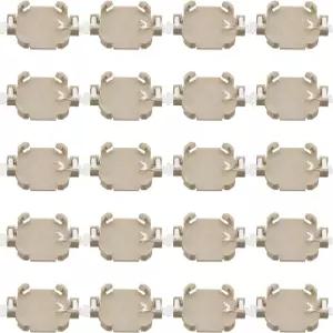 ZCZQC 20PCS 배터리 장착 베이스 CR1616 울트라북 홀더 휴대용 플라스틱 버튼 화이트