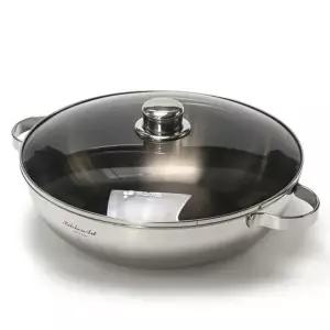 [키친아트] 프리미엄 스텐304 통5중 IH 궁중전골 36cm