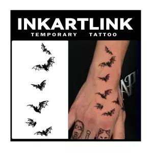 INKARTLINK 2매 중형 세미 퍼머넌트 타투 임시 성인 아트 디자인 파티 취향 방수 사실적 접착제 없음