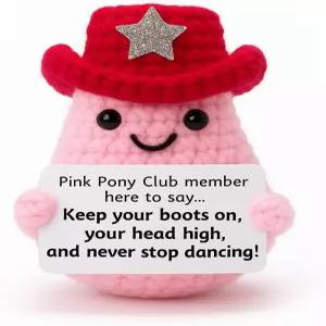 M.O.Q. 핑크 포니 클럽 카우걸 크로셰 인형 생일 스타킹 스터퍼 더티 산타 화이트 엘리펀트 여성 친구를