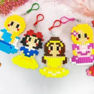 [아트박스]/오렌지몰 디폼 끼우기블럭 공주 가방고리(옵션)