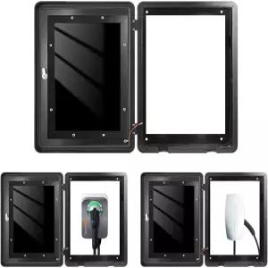 Maizengauto EV 충전기 실외 인클로저 Tesla 벽 커넥터용 스테이션 박스 실내/외 커버 IP65 방수 L19.6