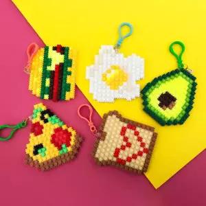 [아트박스]/오렌지몰 디폼 끼우기블럭 음식 가방고리(옵션)