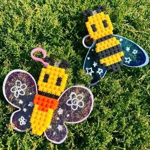 [아트박스]/오렌지몰 디폼 끼우기블럭 투명 날개 곤충 가방고리 - 옵션