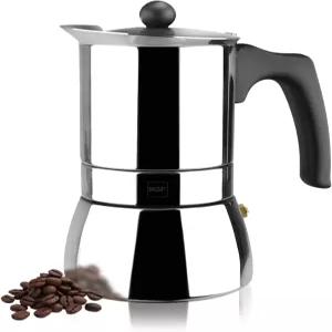 Magefesa Genova 스토브탑 에스프레소 메이커 4잔/6.5온스 18/10 스테인리스 스틸 모카 포트 이탈리안