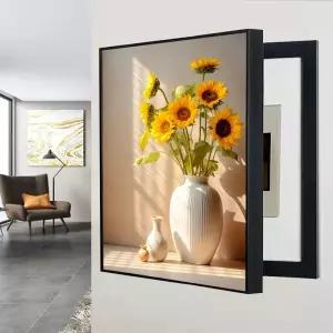 아크릴화 문여닫이 액자 대형 유화 DIY 성인미술학원 엄마선물 꽃그림