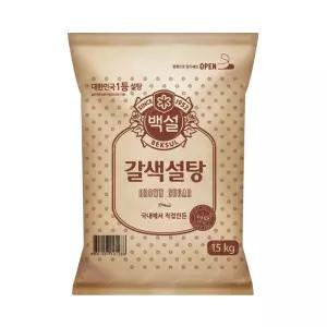 CJ 백설 갈색설탕 15kg