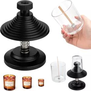 하우스어시스트 캔들 심지 센터링 도구 제작을 위한 조절 가능한 홀더 - 심지를 직선과 중앙으로 유지하고