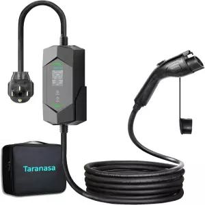 타라나사 레벨 2 전기차 충전기 40A 240V 휴대용 및 가정용 충전소 NEMA 14-50 플러그 J1772 EV용 9.6KW