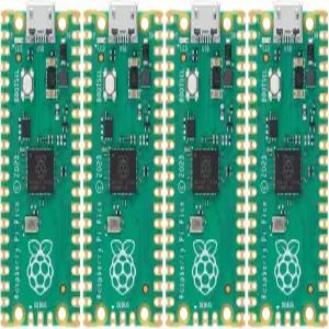 hiBCTR 4pcs 라즈베리 파이 피코 개발 보드(rp2040 듀얼 코어 코텍스 m0+ 프로세서 포함) c/c++/파이썬 2MB