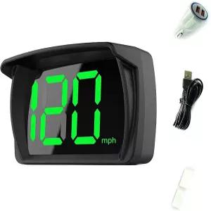 카 트럭용 코이럽고 속도계 HUD 오토바이용 USB 플러그 앤 플레이 디지털 MPH 헤드업 디스플레이 GPS