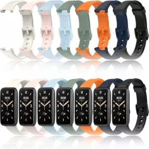 Z.DuDuZAZA 7 팩 손목 밴드 샤오미 Mi 프로 스트랩 교체 TPU 실리콘 시계 조절 가능 및 색상 스마트 밴드에