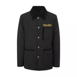 헤지스 남성 블랙 스트레치 퀼팅 패딩점퍼 (HZJU6A103CG)