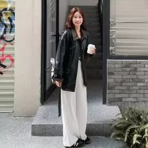 여자 봄 투피스 자켓 코트 가죽 1PICK1