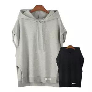 에스티아 8107 라벨 후드 조끼 빅사이즈