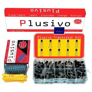 저항 팩 210 PNP 및 NPN BJT 트랜지스터와 250 1/4W 금속 필름 저항을 갖춘 트랜지스터 모음 키트 -