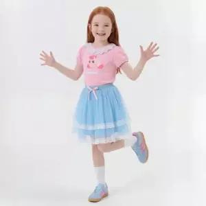 아트박스 프리미에팜 캐치티니핑 데코넥라인 5부티셔츠 스커트 세트PK