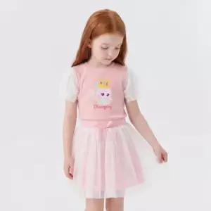 아트박스 프리미에팜 다이아나핑 샤레이어드 5부티셔츠 스커트세트