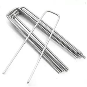 제초매트 잡초 고정핀 비닐 100개 소 부직포