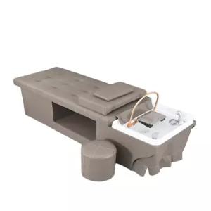 헤드스파침대 마사지샵 미용실 침대 샴푸대 회색 두피관리 헤드스파 베드 두꺼운