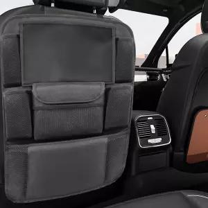 디엘프 자동차 뒷좌석 정리함 대용량 방수 자동 킥 매트 보호대 12인치 터치스크린 태블릿 홀더 도로