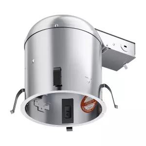 애니홈 6인치 오목 조명 하우징 리모델링 캔 라이트 IC 등급 및 에어 타이트 E26 커넥터 ETL 목록에 등재됨