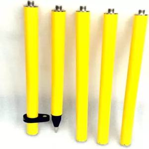 설문조사 프리즘 폴 2.5M 길이 GPS 알루미늄 5 섹션 탈착식 로드 GNSS RTK