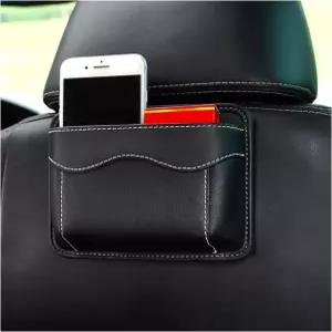 포비티 카시트 사이드 포켓 정리함 PU 가죽 휴대폰 선글라스 보관 오토 시트 도어 윈도우 콘솔용 미니 갭