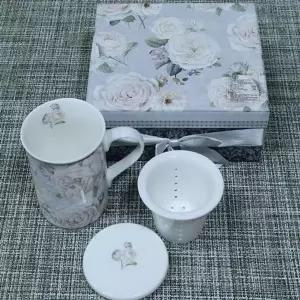 [하프클럽/브이와이]브리 유리컵 머그컵 도자기 커피 모카 컵