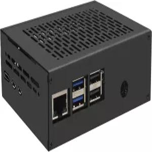 라즈베리 파이 5 및 X1011 PCIe에서 쿼드 NVMe 쉴드용 Geekwrom X1011-C1 PCIe 메탈 케이스