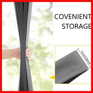 솔리드 컬러 Pleated 블랙 아웃 방진 파티션 도어 커튼 침실 단열 출입구 옷장