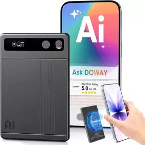 로트완 AI 음성 녹음기 - 전사 및 요약 기능이 있는 노트 촬영 장치 118개 언어 지원 64GB 앱 제어 노이즈