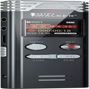 HIFI WALKER 64GB 음성 녹음기 전문가 인터뷰 강연 및 회의를 위한 크리스탈 클리어 재생 비밀번호를 갖춘