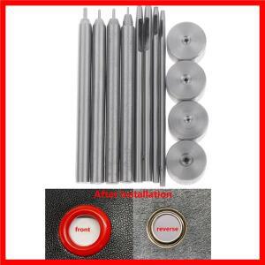 미니 구멍 그로밋 설치 펀칭 도구, 인형의 집 의류 DIY 부품 액세서리, 1.5mm, 로트당 3 개