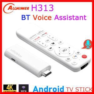H96 Max 안드로이드 TV 스틱 올위너 H313 쿼드 코어 4K 와이파이6 블루투스 음성 어시스턴트 리모컨 16GB 8