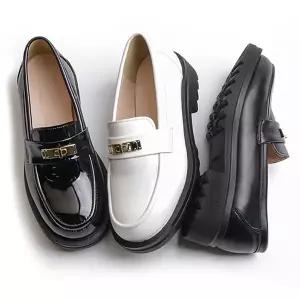 [보리보리/풋풋아동화]풋풋 제이드 골드 아동 초등 고학년 클래식 로퍼 금장 포인트 학생구두