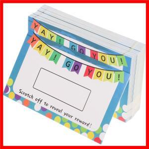 100Pcs 빈 스크래치 카드 DIY 학생 인센티브 교실 게임을 위한 맞춤형 보상 라벨 재미있는 학습 활동