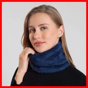 두꺼운 플러시 넥 가이터는 따뜻한 솔리드 컬러 내한 스카프 하프 마스크 남성 여성용