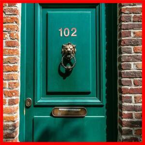 10개입 집 주소 번호 도어용 자기 접착식 모던 스티커 아파트 호텔 차고 외벽 ABS