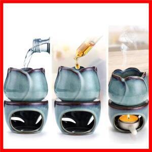 개별 기화기 세라믹 에센셜 오일 가열 스토브, 튤립 실내 아로마 테라피 램프, 차 오븐 워머, 향 버너, 120