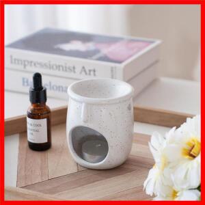 세라믹 에센셜 오일 버너 및 아로마 테라피 스토브, 촛불 거치대, 홈 스파 명상을 위한 창의적인 향기 워머