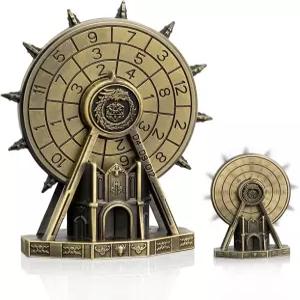 EZUO DND 관람차 스피너 금속 주사위 박스로 롤플레잉 게임용 회전 세트 3D 릴리프 디자인의 다면체 던전