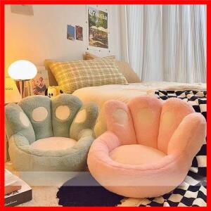 고양이 발바닥 모양 쿠션 - 다다미, 침실 및 베이 윈도우용 플러시 레이지 소파, 앉기, 휴식하기, 사무실에