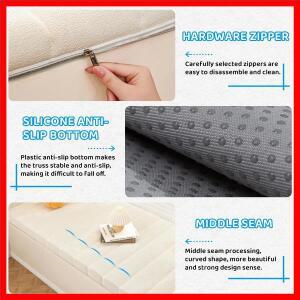 맞춤형 6cm 길이 벤치 쿠션 테디 벨벳 베이 윈도우 의자 시트 롱 매트리스 패딩 패드 장식 스윙