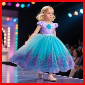 여름 인어 드레스 소녀 어린이 코스프레 공주 의상 의류 생일 파티 할로윈