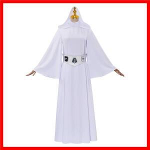 애니메이션 화이트 코스프레 의상 판타지 공주 드레스 여성용 소녀 변장 의류 할로윈 카니발 슈트