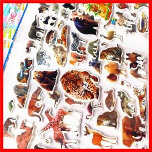 10개입 3D 푹신한 스티커 동물 벌크 스크랩북 장식 생일 새해 크리스마스 선물 어린이 소년 소녀용