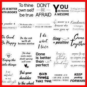 50PCS 영감 낙서 스티커 영어 격려 기타 전화 장식 DIY 방수