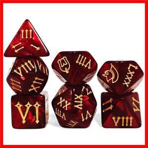 던전 앤 드래곤 게임용 로마 갑옷 주사위 세트 7개입 RPG KTV 클럽 어린이 가정 오락 장난감 액세서리